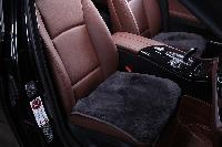Подушка на сиденье экомех короткий (мутон), серый, шт