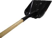 Лопата совковая, пластик.ковш 370* 470 мм, черенок дерево,V-обр. ручка, L 1100 мм (H1-6-2PD)