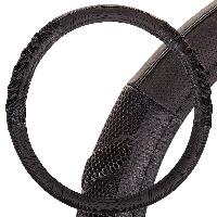 Оплетка экокожа комбинированная, вставки Соты, Racer-1, М (37-39 см), Черная, шт. SKYWAY S01102414