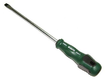 Отвертка Серия Т шлицевая (-) SL 8*200 мм, длина 321 мм  63417 SATA 
