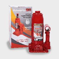 Домкрат бутылочный гидравлический  4т, высота 195-380 мм (коробка картон) SCHWARTZ-911