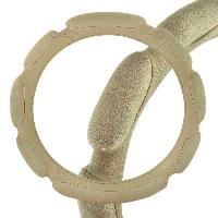 Оплетка замша Sponge classic, M (37-39 см) Бежевая, 8 подушечек замша Бежевая SKYWAY S01101034