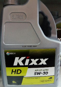 Масло моторное GS Oil Kixx HD / DX5  5w30 CF-4/ SG, 6L (1/3) Пластик уп   SemiSynt