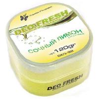 Ароматизатор на панель гелевый банка пластик DEO Fresh Сочный лимон, 120гр  DEO-185 (1/40)
