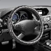 Оплетка экокожа Style-1 M (37-39 см) Мрамор Черная SKYWAY S01110001