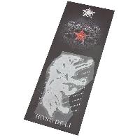 Наклейка металлизированная ВОЛК, 70*55мм, серебро SKYWAY (SNO.180)