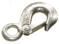 Крюк-карабин для буксировочного троса литой с пружинным механизмом 130гр