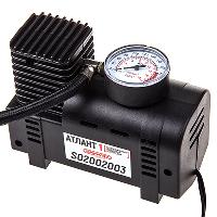 Компрессор пластик корпус АТЛАНТ-01, 12V, 9л/мин,20 АТМ, 3 вида насадок SKYWAY S02002003 (1/20)