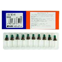 Лампа 14V T4.2  50mA green ( KOITO ) (уп.10 шт.) E1531