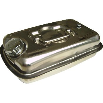 Канистра металлическая горизонтальная Хром  5 л, складная ручка (0,7mm/ 40*24*14 cm ) AT-5