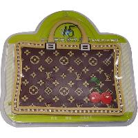 Коврик на панель ванночка 170*180 форма Сумочка,стразы/коричневый/бежевый , Louis Vuitton вишенка 