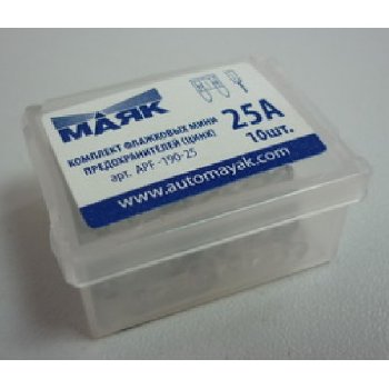 Предохранитель флажковый МИНИ 25 А, шт. МАЯК (box 10 шт.) APF-190-25   
