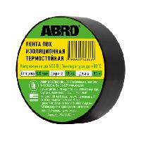 Изолента ПВХ термостойкая (18 мм* 9,1 м) ABRO Черная  ET-914-10-BLK-RE