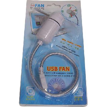 Вентилятор USB LED-таймер-часы