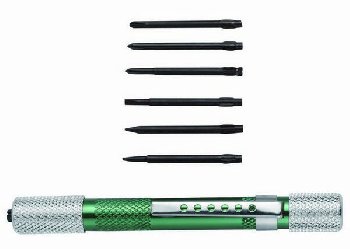 Отвертка наборная-мини 6 насадок (PH00;PH0;PH1;1.6mm;2mm;2.4mm)  03141 SATA 