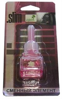 Ароматизатор на дефлектор жидкий SLIM (Сменный блок) Соблазн (8 мл.) SMRFL- 127