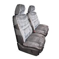 Чехлы сиденья экомех ARCTIC (2 предм) Серый темный мутон 1018 SKYWAY 