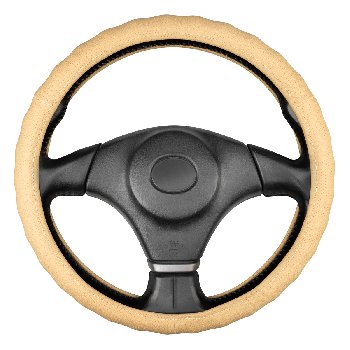 Оплетка кожа рельефная перфорированная Base Gorilla-3 M (37-39 см) Бежевая SKYWAY S01102560		 