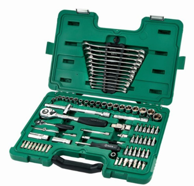Инструменты 1/4,1/2" ( 80 предметов), кейс, к-т   09518  SATA 