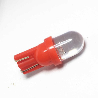 Светодиод T10 12V RED  W2,1x9,5D (Маяк) (12T10-RED)