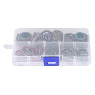 Шайба с резиновым уплотнением набор  6 размеров (100шт), к-т 