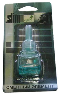 Ароматизатор на дефлектор жидкий SLIM (Сменный блок) Морская Волна (8 мл.) SMRFL- 107
