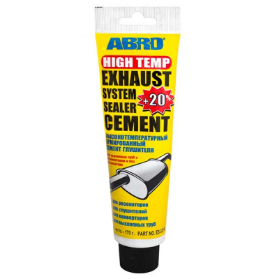 Герметик-цемент глушителя (t1100°С) 140 гр, ES-332, ABRO (уп.12 шт.) 