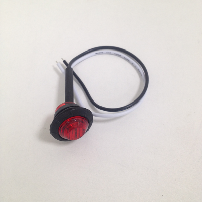 Фонарь габаритный 12/24V  3 SMD круглый D2 см водонепроницаемый, красный , шт.