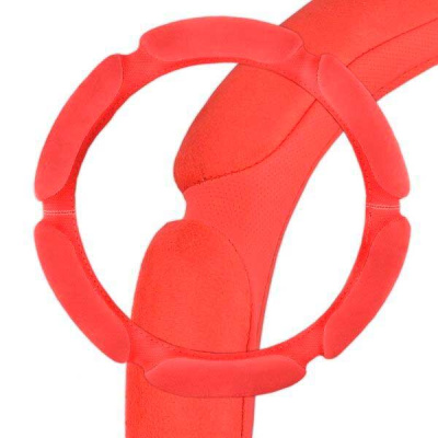 Оплетка замша Sponge classic, M (37-39 см) Красная, 6 подушечек замша Красная SKYWAY S01101015