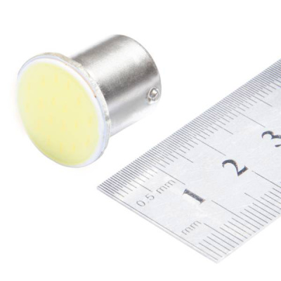 Светодиод T15 12V WHITE  1 COB диод Фарфор SKYWAY S08201038, (к-т 2шт.)