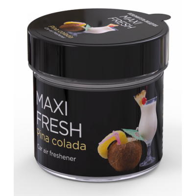 Ароматизатор на панель гелевый банка пластик PINA COLADA, 100 гр MAXIFRESH  CMF-111 (1/24)