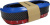 Молдинг самоклеящийся на передний бампер, рулон 2.5м*5.5см, карбон серый, синий кант  (№6) 