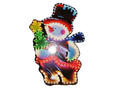 Светодиодный декор  Санта (снеговик), 70см (мульти) (Маяк) EA-1101-snowman
