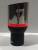 Насадка на глушитель d60D90L190мм, косой выход, округлый край, черный-хром с красн полосой, TM-924