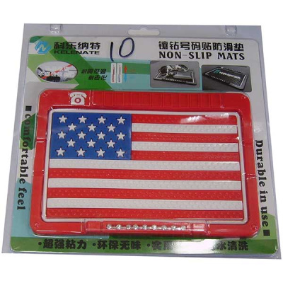 Коврик на панель ванночка 180*130 стразы/номер телефона, красный, Флаг США 