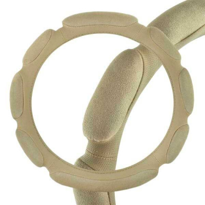 Оплетка замша Sponge classic, M (37-39 см) Бежевая, 8 подушечек замша Бежевая SKYWAY S01101034