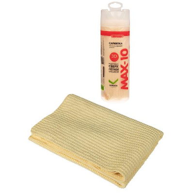 Салфетка в тубусе 640*430 мм замша, 3D текстура, MAX-10, S03901009  SKYWAY   (1/100)