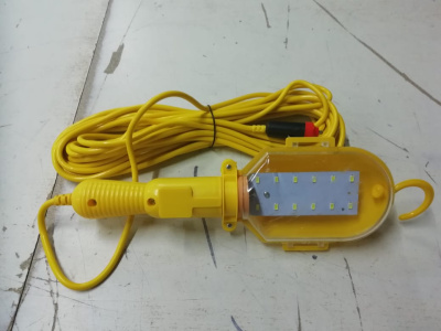 Лампа-переноска 220V, метал корпус, светодиодная (12 SMD) шнур  5 м
