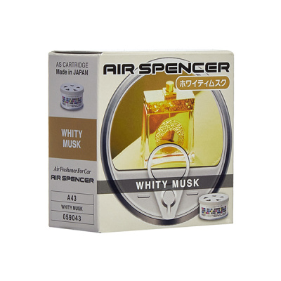 Ароматизатор на панель керамика банка металл AIR SPENSER (A-43) WHITY MUSK/белый виноград