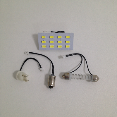 Светодиодная плата 24V (44*22мм) 12SMD (5730) WHITE SET №3 Маяк (24-3-SW\12SMD5730), к-т