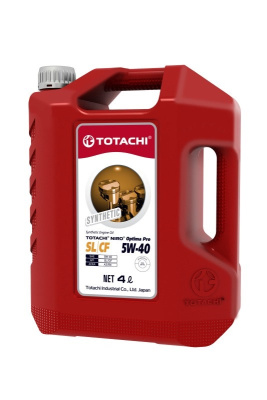 Масло моторное TOTACHI Niro Optima Pro SL/CF  5W40 ( 4 л.)  синтетика  (уп. 4 шт.)