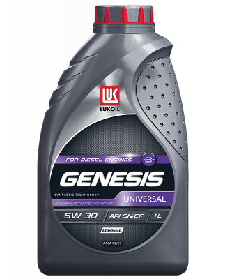 Масло моторное ЛУКОЙЛ GENESIS UNIVERSAL 5W30 SN/CF полусинтетика,  1л (уп.12шт)