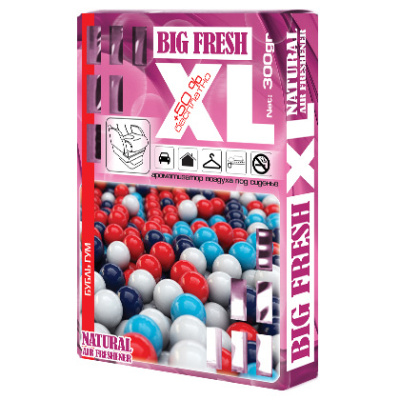 Ароматизатор под сиденье гелевый Бубль Гум , 300гр BIG FRESH XL  BXL-115  (1/30)