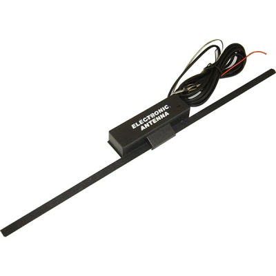 Антенна AM/FM салонная активная AN-065 (30 см, кабель 210 см, 12V) черная    (1/50)