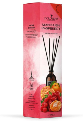 Ароматизатор жидкий флакон/палочки Мандарин-Малина, 100мл TH-701, DolceLife (1/15)