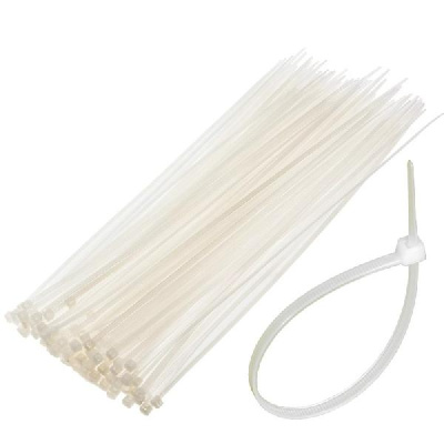 Хомут пластиковый  4.6/4.8/ 5 мм*350мм белый цвет (уп.100 шт.)