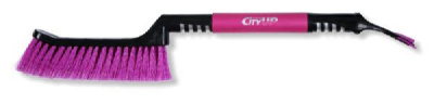 Щетка для снега со скребком, металлическая ручка с теплым покрытием 59 см, CA-76 CityUp (уп.12 шт.)
