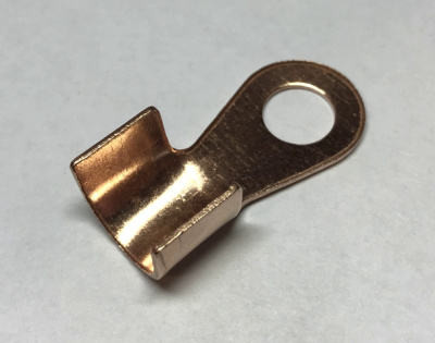 Клемма кольцевая массы омедненная D10*20*1.5мм (200А), шт  (уп 20 шт)