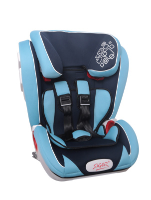 Кресло детское авто группа 1/2/3 ( 9-36 кг/ 1-12 лет) ИНДИГО ISOFIX синий SIGER (1/2)