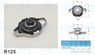 Крышка радиатора R125 (0.9 kg/cm2) FUTABA 